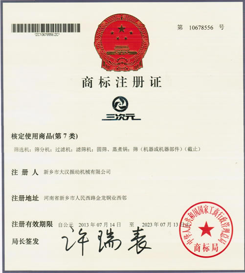 三次元振動篩 三次元振動篩