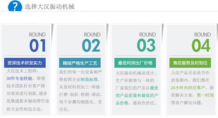 大漢振動篩廠家服務 大漢振動篩廠家服務